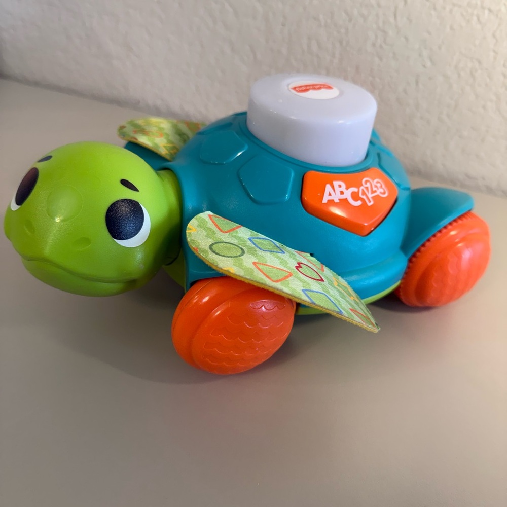 Fisher-Price Green and Orange Turtle Toy